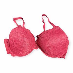 AUDEN Women’s Red/Pink Lace Underwire Bra Size 44DD